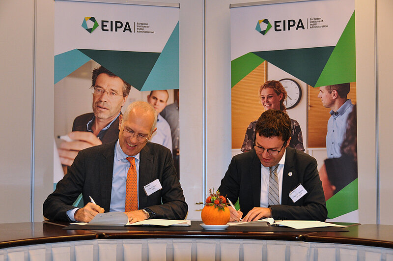 Marco Ongaro, Director-General EIPA and Federico Menna, CEO EIT Digital